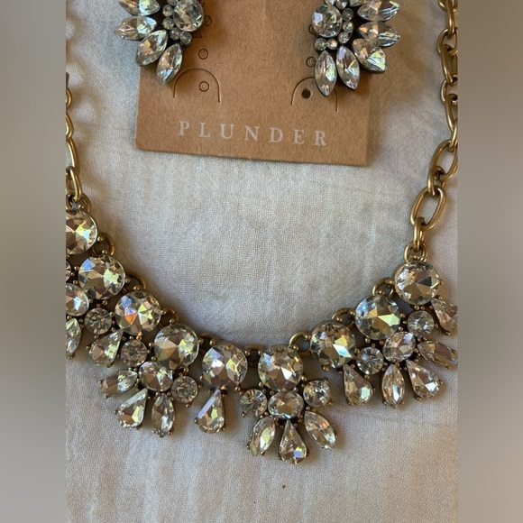 J. Crew Jeweled Necklace & New Plunder Earrings - Picture 2 of 7